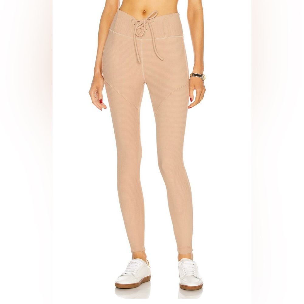 NWT. Year of Ours thermal hockey leggings in tan. Size medium.